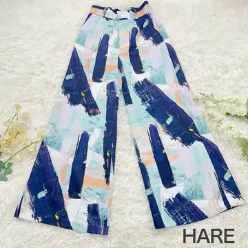 새상품급 HARE Flower 플라워 레이스 절개 팬츠 블랙