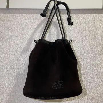 UNITED ARROWS 복조리 백 다크 브라운