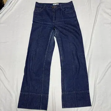 ZARA 플레어 데님 다크 블루