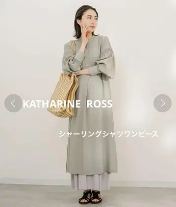 KATHARINE ROSS 셔링 셔츠 원피스