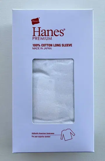 Hanes 100% 코튼 긴팔 T셔츠 L 사이즈 새상품