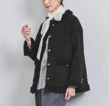 UNITED ARROWS 샤기 트위드 자켓