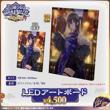 이치노세 우루하 브이스포! 생일 2024 LED 아트 보드 굿즈 세트