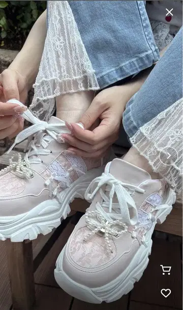 MAJESTIC LEGON 2way 데코 리본 스니커즈