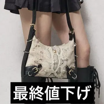 [jouetie 쥬에티] 벨티드 빈티지 크러쉬 미니 숄더백