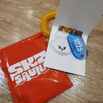 SKZ 사우나 키링 리빗