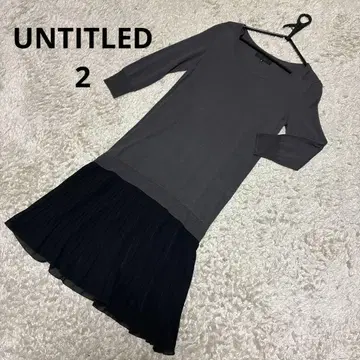 UNTITLED 언타이틀 도킹 원피스 니트 플리츠 2