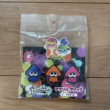 Splatoon 아크릴 클립 오징어 세트