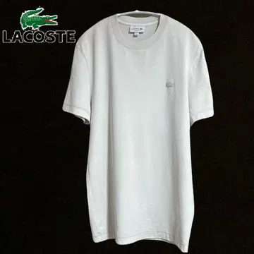 LACOSTE 에코다이 크루넥 티셔츠 아이보리 L