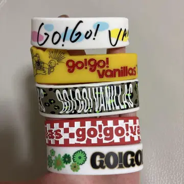 go!go!vanillas 러버 밴드 5세트