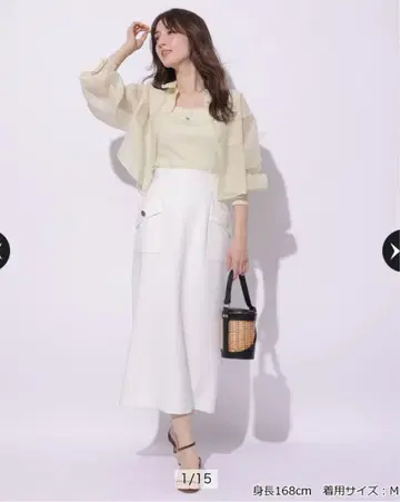 [ 새상품 미사용 ] 아푸와이저 리셰 포켓 디테일 타이트 스커트