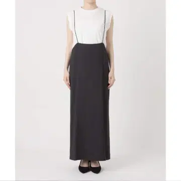 SLOBE IENA 아이라인 캐미 원피스 x 슬리브리스 TEE 세트