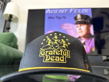 USA 밴드 Grateful Dead 메쉬 캡 블랙 검정