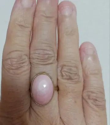 핑크 오벌 반지