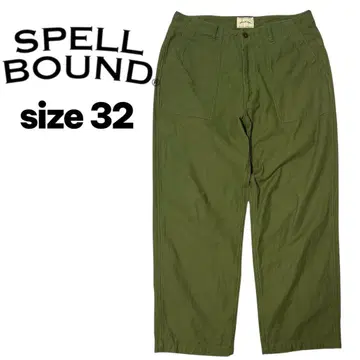 SPELLBOUND 스펠바운드 베이커 팬츠 백 새틴 32