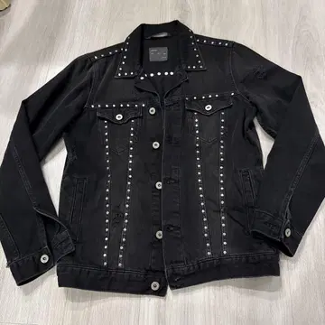 ZARA 스터드 데님 자켓 1975 denim