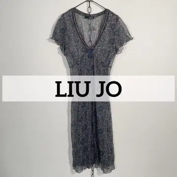 불가리아 LIU JO 류조 실크 리본 원피스  비쥬