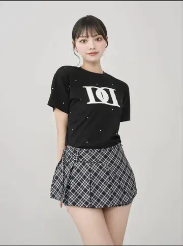 다리치 퀼팅 아플리케 비쥬 T셔츠