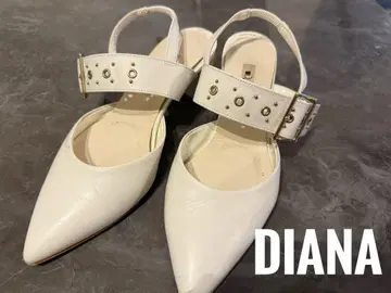 DIANA 화이트 스틸레토 샌들