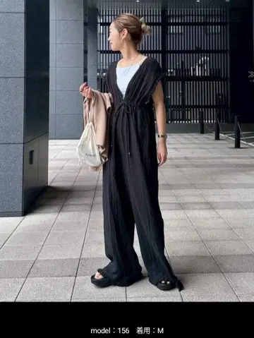 차오패닉 티피 거즈 셔링 올인원 S 사이즈