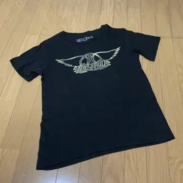 AEROSMITH 에어로스미스 로고 티셔츠 반팔 블랙 L
