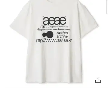 aeae 티셔츠 화이트
