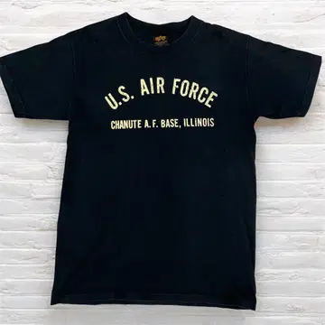 ALPHA 알파 USA 제 U.S. AIR FORCE 프린트 티셔츠