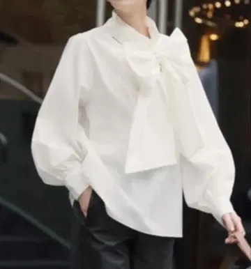 보타이 화이트 셔츠