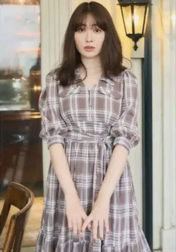 herlipto Bergamo Plaid Tiered Long Dress