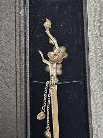 칸자시 가게 WARGO 벚꽃 핀 가지 벚꽃 외길 비녀 실버