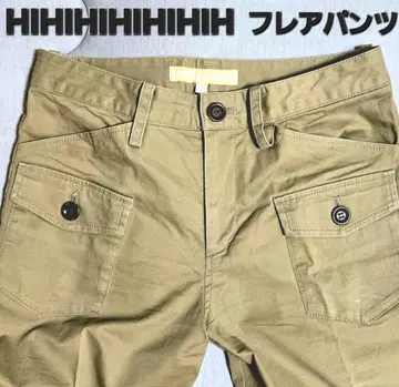 플레어 치노 팬츠 HIHIHIHIHIHIH 카키 팬츠 플레어 실루엣