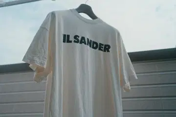 JIL SANDER 로고 프린트 티셔츠 화이트