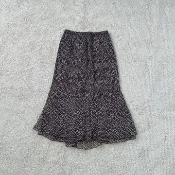 머메이드 스커트 롱 기장 올 패턴 프린트 일본제 얇은 소재 플레어 캐주얼