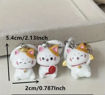 고양이 캐릭터 피규어 6개 세트