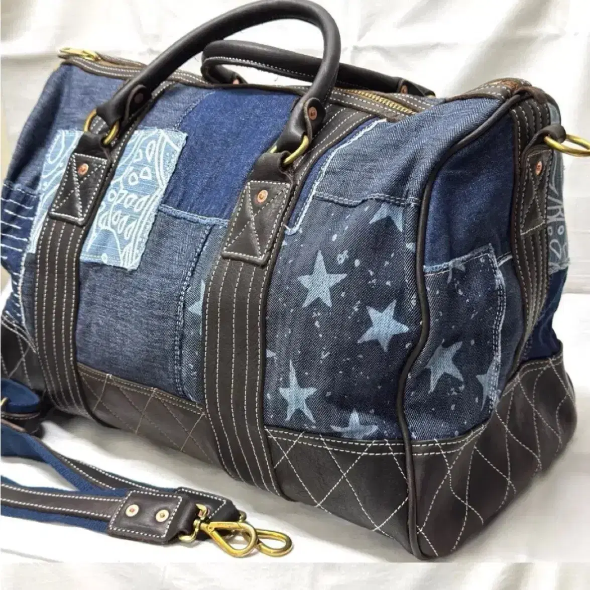 RRL | 더블알엘 Double RL RRL Denim Patchwork Bag #가방,#더블