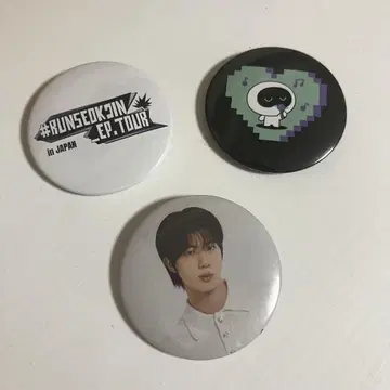 RUN SEOKJIN 투어 캔뱃지 3세트
