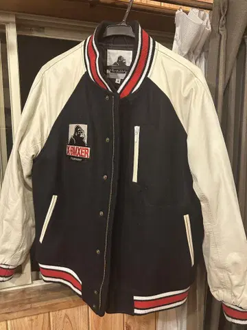 XLARGE 430 바시티 자켓 네이비/화이트