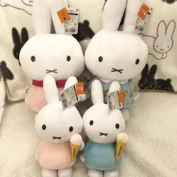 miffy 미피 봉제 인형 4체 세트 택 포함 미사용 새상품