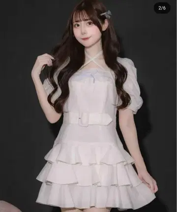 pium 피움 티어드 프릴 미니 원피스