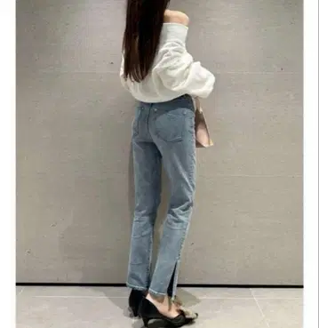 SNIDEL 슬릿 데님 팬츠 (품번 SWFP244091) 0