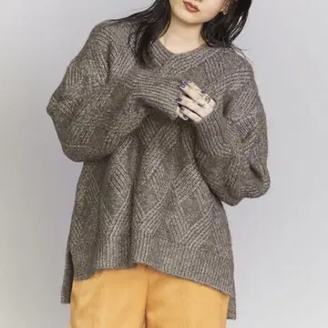 [B&Y x TORRAZZO DONNA] 별주 멜란지 니트 V넥 풀오버