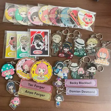 스파이 패밀리 굿즈 키링 캔뱃지 아크릴 스탠드 묶음 판매