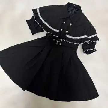 ROJITA / 로지타 케이프 원피스 블랙