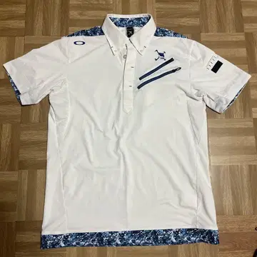 OAKLEY 골프 셔츠 XL 블루 피케 셔츠