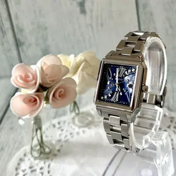 [한정판] SEIKO 루키아 1B22-0AL0 손목시계 전파 솔라 스퀘어