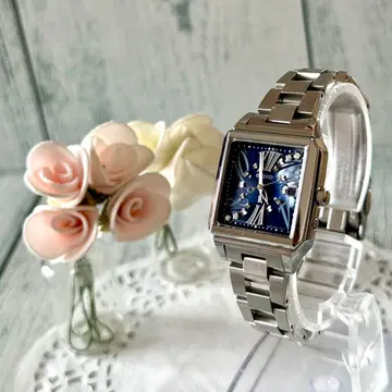 [한정판] SEIKO 루키아 1B22-0AL0 손목시계 전파 솔라 스퀘어