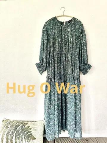 HUG O WAR 꽃무늬 롱 원피스