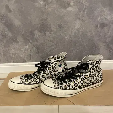 Converse 레오파드 무늬 하이컷 스니커즈 27.5