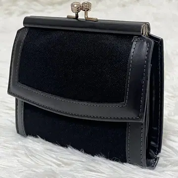 DOONEY&BOURKE 3단 폴더형 지갑 가마구치 블랙 가죽