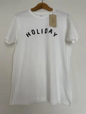 [미사용] HOLIDAY 홀리데이 티셔츠 화이트 캘런솔로지